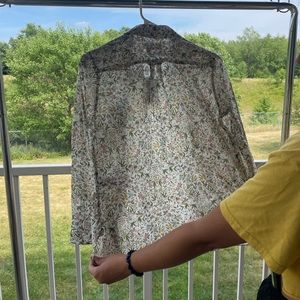 Floral J. Crew button-down